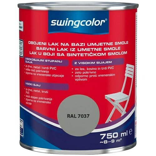 SWINGCOLOR Lak u boji (Sive boje, 750 ml, Visokog sjaja) Cijene