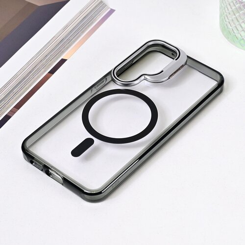  Torbica Magsafe transparent za Samsung S921B Galaxy S24 crna Cene