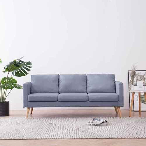SOFA Trosjed od Tkanine Svijetlo Sivi Cene