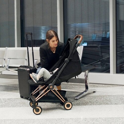 Cybex ki&amp;scaron;obran kolica Coya Platinum Rosenrot dark red 522003041 Slike