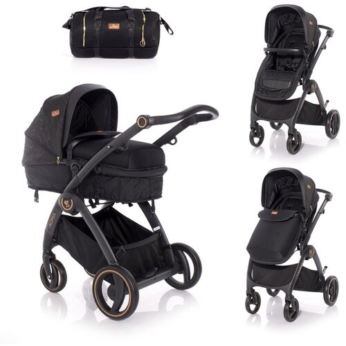 Lorelli ADRIA Kolica Black 2u1 SET: Ko&scaron;ara + Putna Torba + Zimska Navlaka (do 15 kg) Cijene
