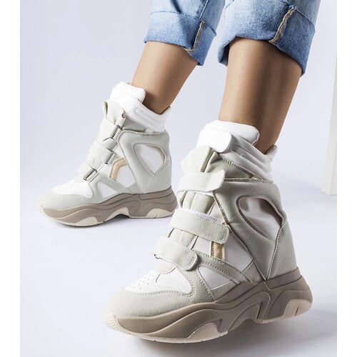 D/CEO White wedge heeled Sabelia sneakers Cene