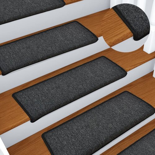  Prostirke za stepenice 15 kom 65x21x4 cm antracit pravokutni rub Cijene