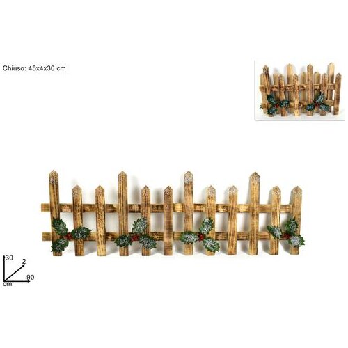  BOŽIĆNA DEKORACIJA OGRADA 30*90CM SA SNIJEGOM XNA18000661 Cene