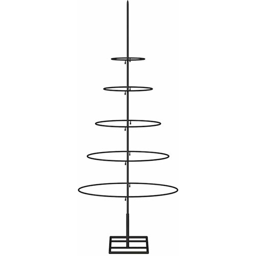  Metalna božićna jelka | 90 cm Čelik s pra&amp;scaron;kastim premazom Slike