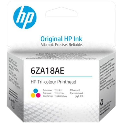 HP Po&amp;scaron;kodovana embalaža: tiskalna glava 6ZA18AE (barvna), original Slike