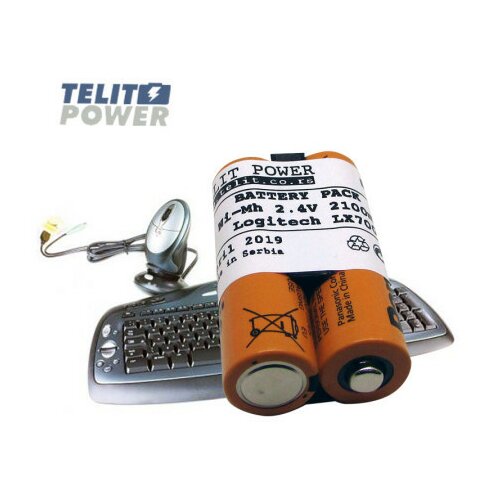  TelitPower baterija za L-LC3H-AA za LOGITECH bežični Desktop LX 700, M-BAK89B NiMH 2.4V 2100mAh Panasonic ( P-1552 ) Cene