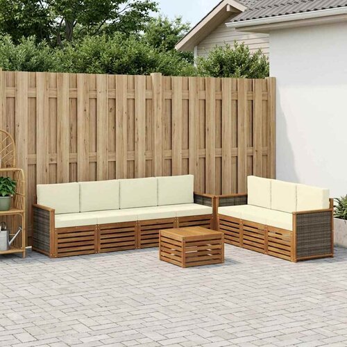  Setovi sofa 8 kom. Čvrsto drvo akacije Slike