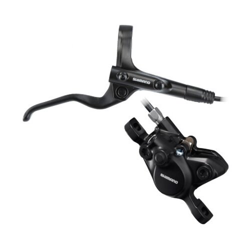 SHIMANO Scheibenbremsen-Set BR-MT201 – Hydraulisch, Hinten, Schwarz, Mit Bremshebel BL-MT201