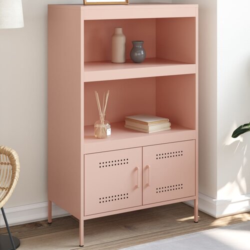 vidaXL Visoka omara roza 68x39x113 cm jeklo Cene