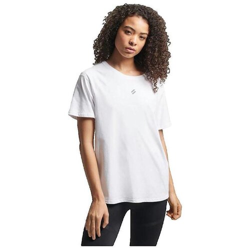Superdry Majice s kratkimi rokavi T-shirt Coupe ample Blanc Bela Slike