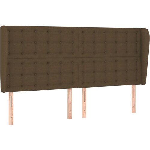 Maison Chic Vzglavna omarica - Nočna omarica - Posteljna omarica z ušesi temno rjavo 183x23x118/128 cm blago, (21708851) Cene