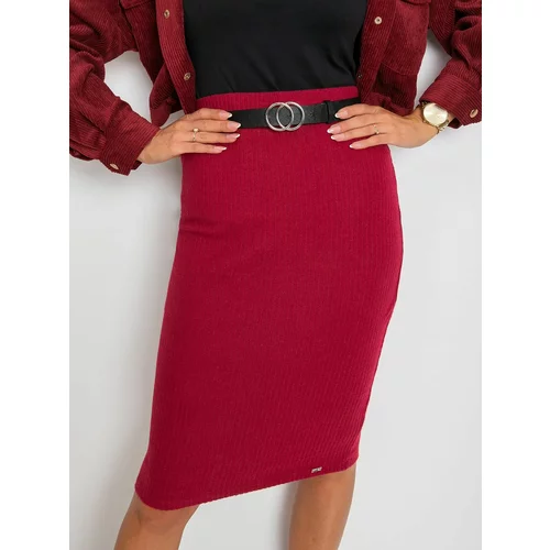 Fashion Hunters Macarena burgundy skirt
