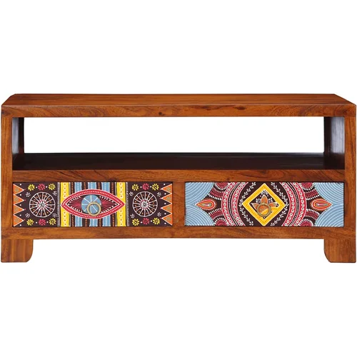 Maison Chic Klubska mizica - kavna mizica - Nizka mizica 90x50x40 cm trden akacijev les, (21754986)
