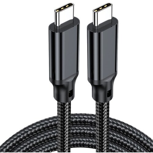 X Wave USB Kabl TipC M/M 5A 240W 20Gbps 1m black aluminium Slike
