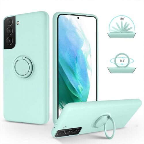 Onasi Silikonski ovitek Liquid Ring za Samsung Galaxy S22 Plus 5G - mint Cene