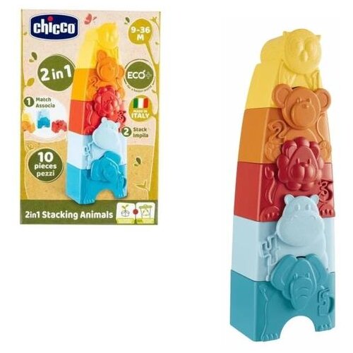 Slagalica TORANJ ŽIVOTINJE 2U 1 CHICCO ECO 27926 Cijene