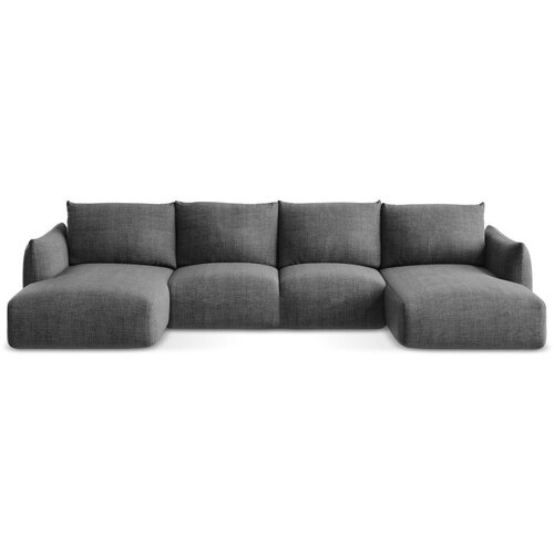 Makamii Tamno siva sklopiva kutna garnitura (u obliku slova "U") Leila – Cijene