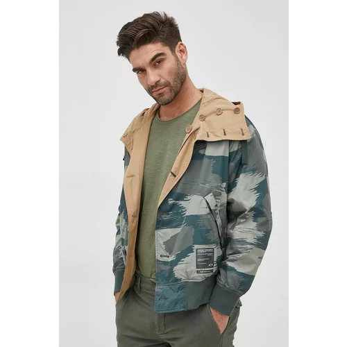 Armani Exchange Dvostrana jakna za muškarce, za prijelazno razdoblje, oversize