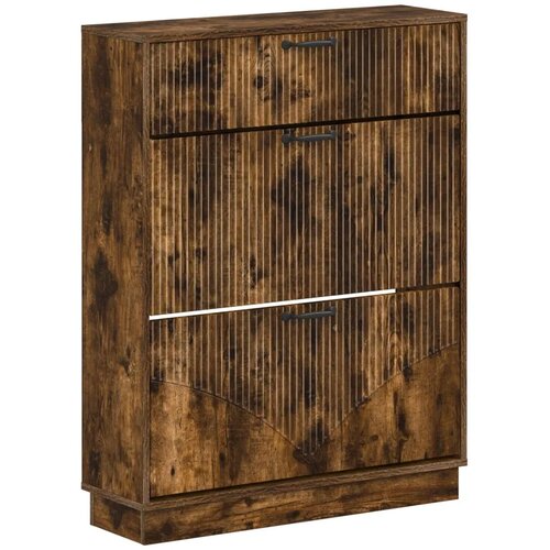  Ormar za cipele HOORN 78 x 24 x 100 cm Konstruirano drvo - Dimljeni hrast Cene