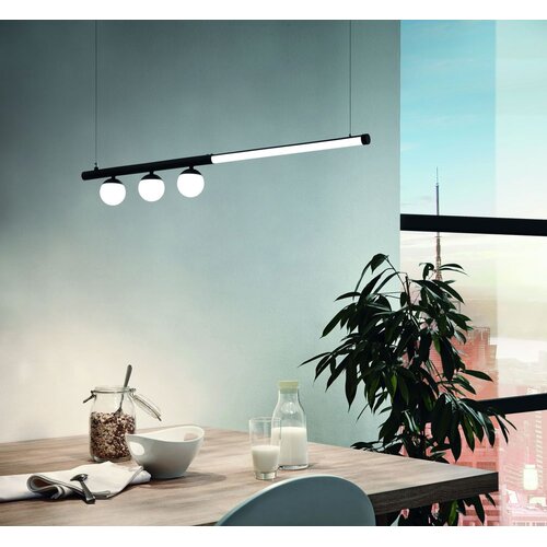 Eglo Phianeros visilica/1, led, 22w, d-1000, crno/bela Slike