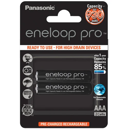 Panasonic punjive baterije eneloop Pro AAA/2B (BK-4HCDE/2BE)