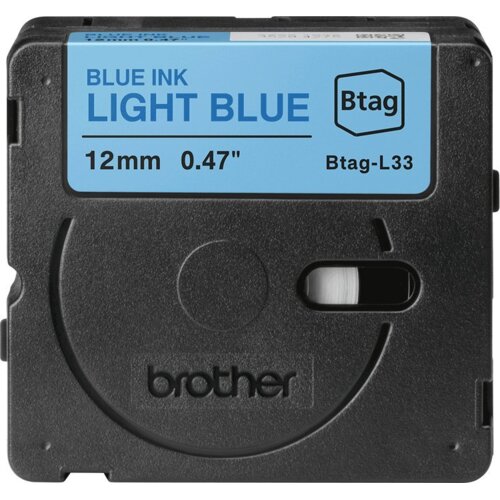 Brother BTAG-L33 trak za izdelavo nalepk Modra na svetlo modri Slike