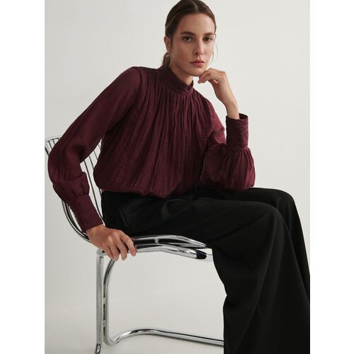 Reserved Ladies` blouse - burgundy Cene