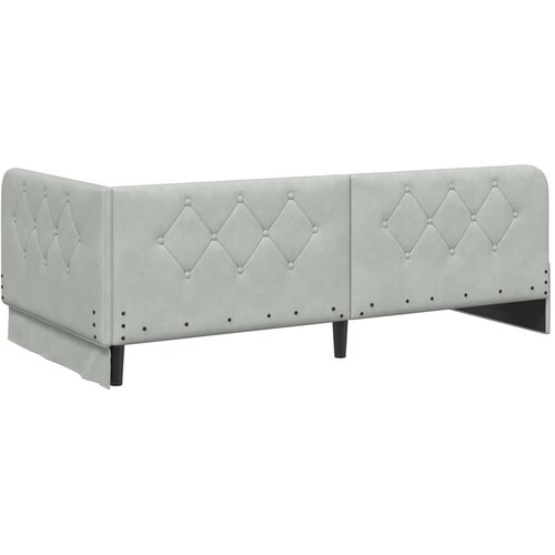  Kutni okvir kreveta Svijetlo siva 100 x 200 cm Bar&amp;scaron;un Slike