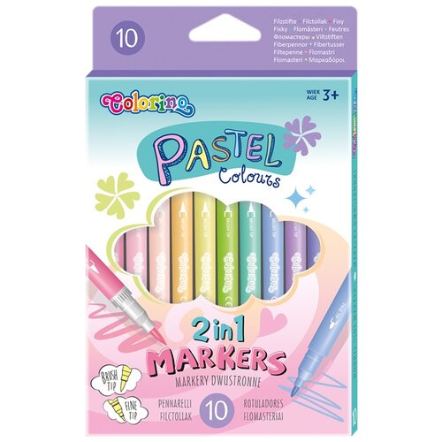 Colorino dvostrani pastelni markeri, 10 kom Slike