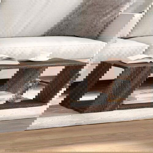 Furnova Klubska mizica rjavi hrast 89,5x48x30 cm inženirski les, (21915132) Slike