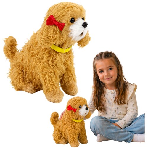  Interactive Plush Dog Soft fur Breed Poodle Cene