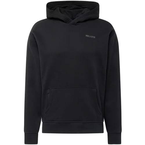 Hollister Sweater majica antracit siva / crna