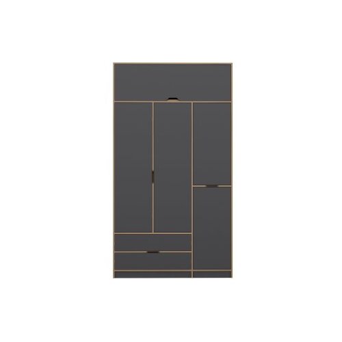 Hanah home Ormar Elina 140x253x52cm Antracit-Bež Cene