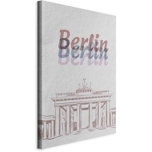  Slika - Berlin in Watercolours (1 Part) Vertical 60x90 Standard Cene