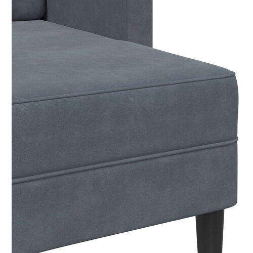 SOFA 2-sjed s ležaljkom u obliku slova L tamnosiva 125cm bar&amp;scaron;un Slike