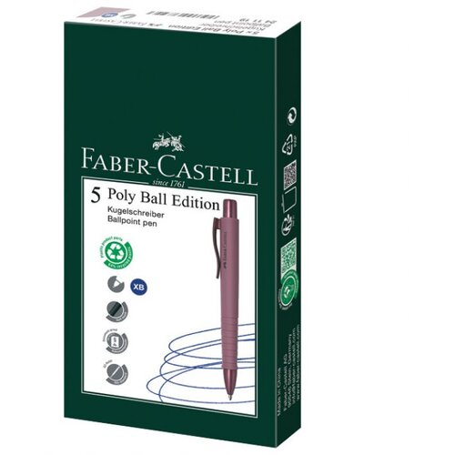  KEMIJSKA GUMIRANA POLY BALL URBAN XB FABER CASTELL 241119 BORDEAUX Slike