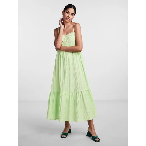 Pieces Light Green Women's Maxi Dress Louise - Women's