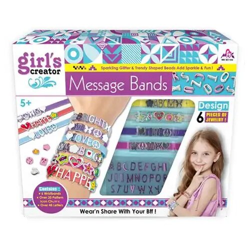 Magic Toys Girl',s Creator Komplet za izdelavo zapestnic z biseri s črkami Cene