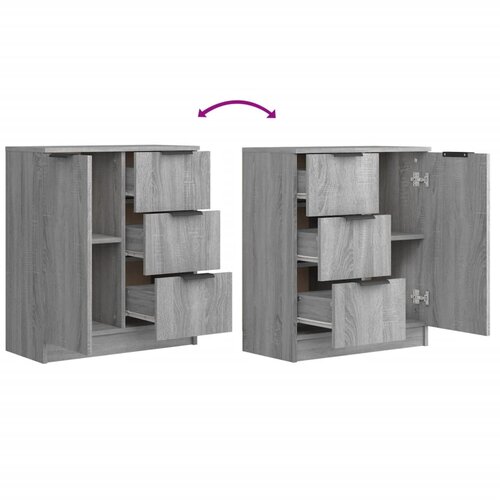  Komoda boja hrasta sonome 60 x 30 x 70 cm od konstruiranog drva Slike