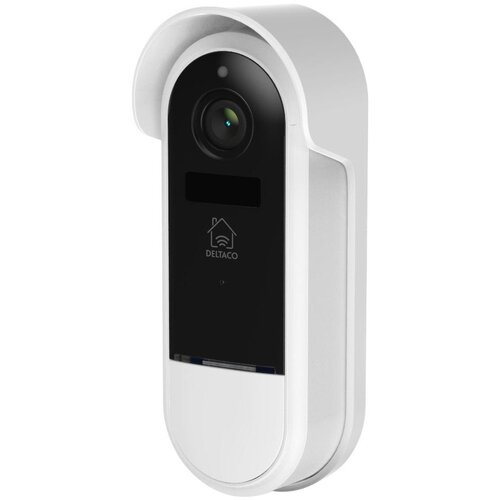 Deltaco SMART HOME WiFi Zvon za vrata s kamero, 2MP, PIR, IP65 certifikat, IR 5m, microSD BELO Slike