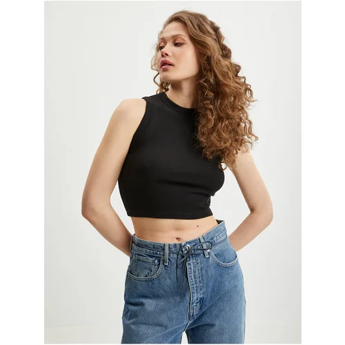 Guess Black Women Crop Top Edie - Women