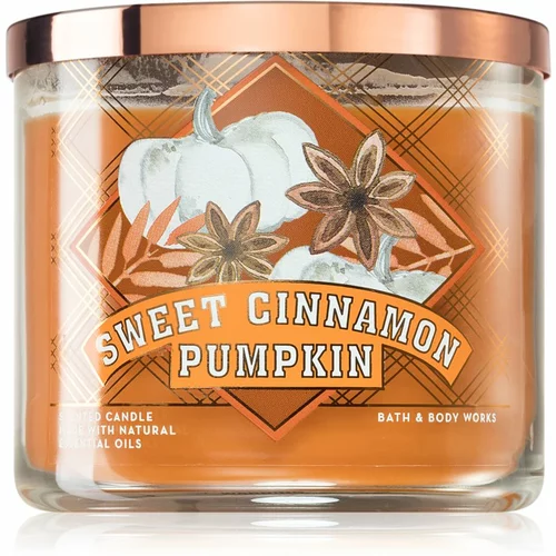 Bath & Body Works Sweet Cinnamon Pumpkin mirisna svijeća 411 g