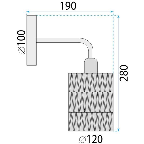 Toolight Zidni svijećnjak APP1623-1W Slike