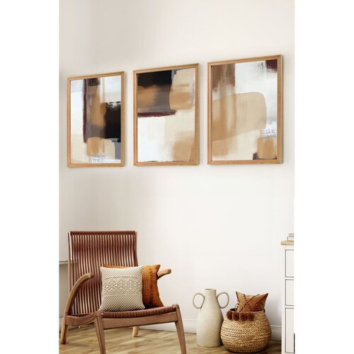 Wallxpert Set uramljenih MDF slika Myk3012-1, 3 dijela Cene