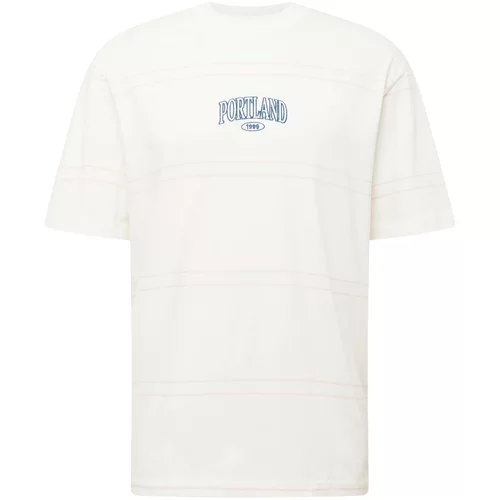 TOPMAN Majica 'Portland' ecru/prljavo bijela / crno plava / losos