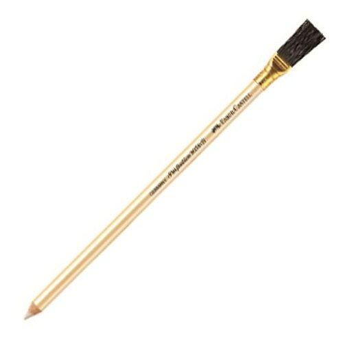 Faber-Castell gumica u olovci 7058/B bela sa četkicom Slike