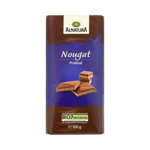 Alnatura Bio čokolada s nugatom - 100 g Cene