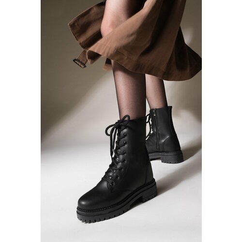 Marjin Ankle Boots - Black - Flat Slike