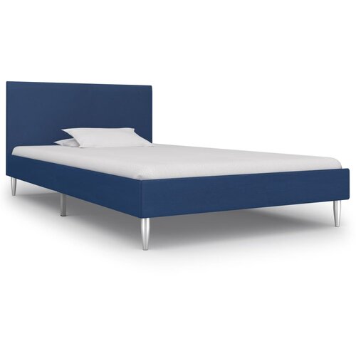 VidaXL Posteljni okvir modro blago 90x200 cm Slike